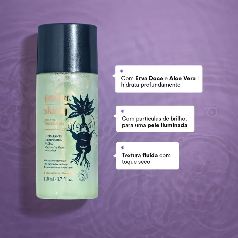 HIDRATANTE ILUMINADOR FACIAL SKIN Q. HARRY POTTER AULA DE HERBOLOGIA 110ML